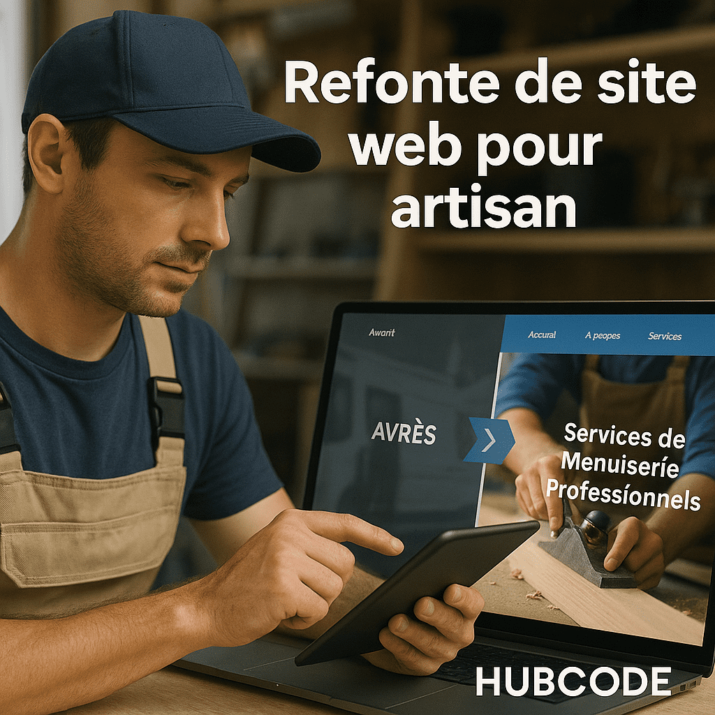 Refonte site web artisan hubcode