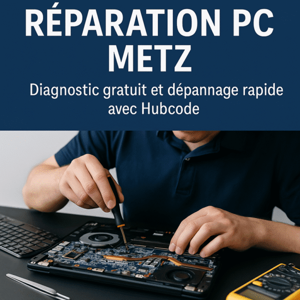 Une personne en réparation pc Metz