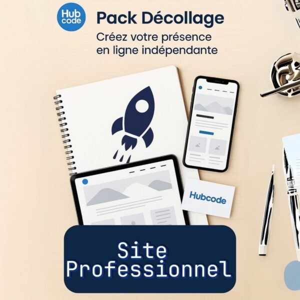 création site vitrine professionnel Hubcode