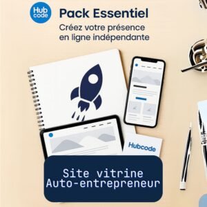 site vitrine auto-entrepreneur pas cher Hubcode