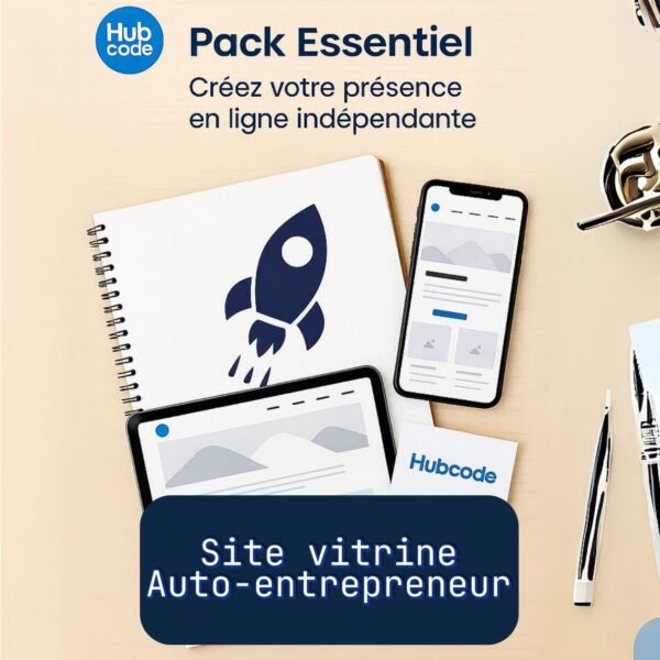 site vitrine auto-entrepreneur pas cher Hubcode