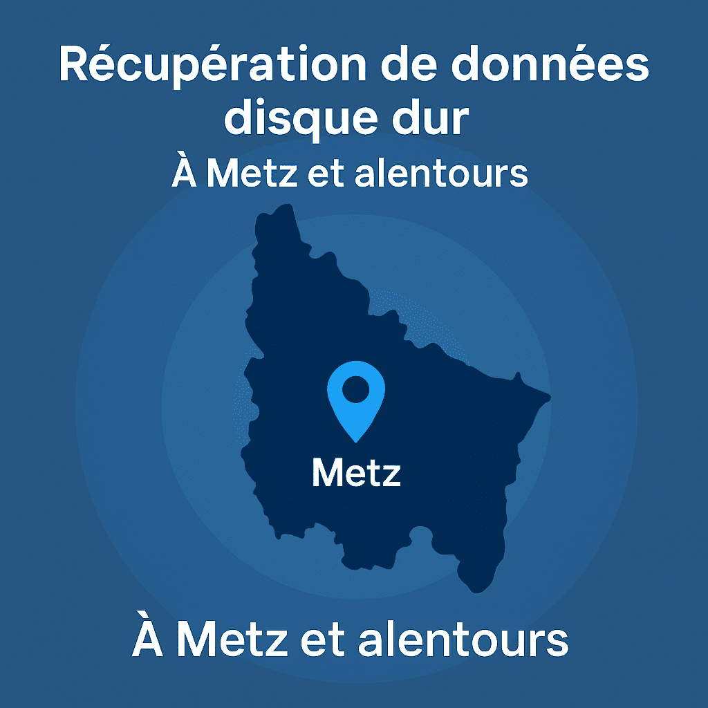 récupération de données disque dur à Metz