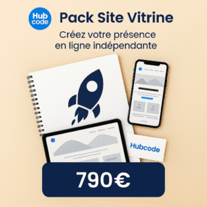 photo de description du pack création site vitrine de chez Hubcode