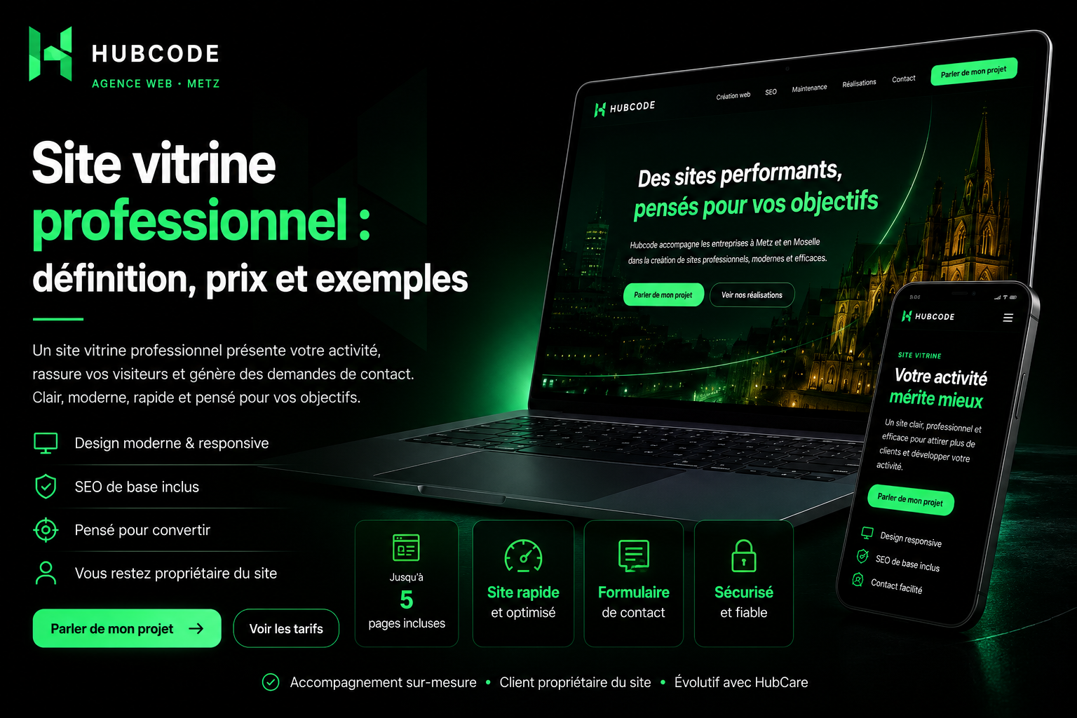 You are currently viewing Site vitrine professionnel sur Metz: définition, prix et exemples