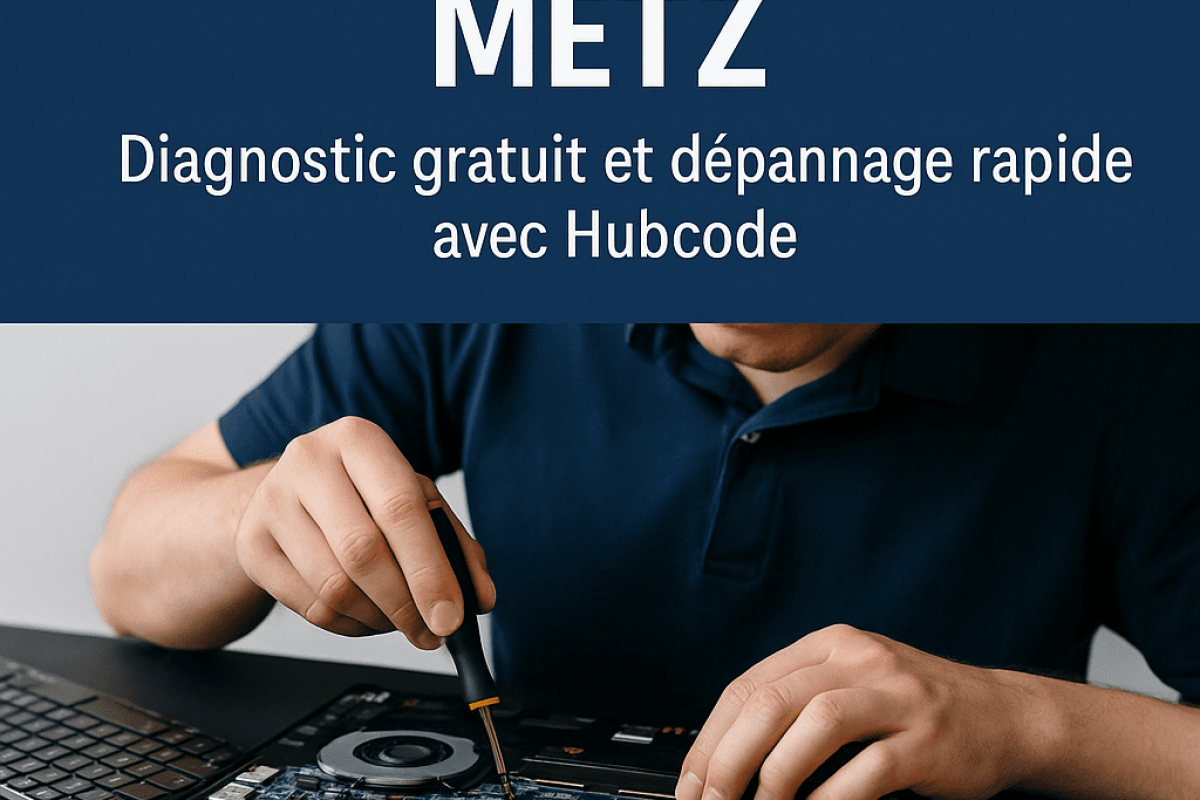 Une personne en réparation pc Metz